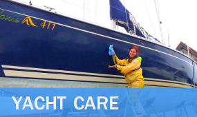 yacht care polishing valeting repairs scratch grp washing cleaning waxing